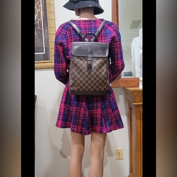 LOUIS VUITTON Damier Ebene Soho backpack 2002 - Picture 8 of 12